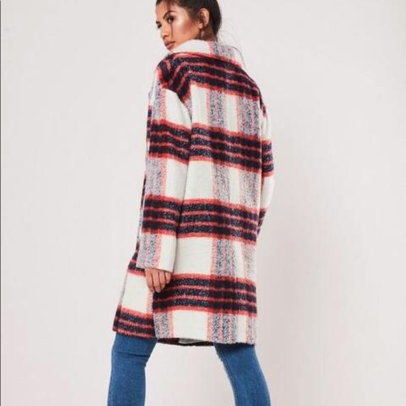 White check brushed formal coat - Picture 2 of 5